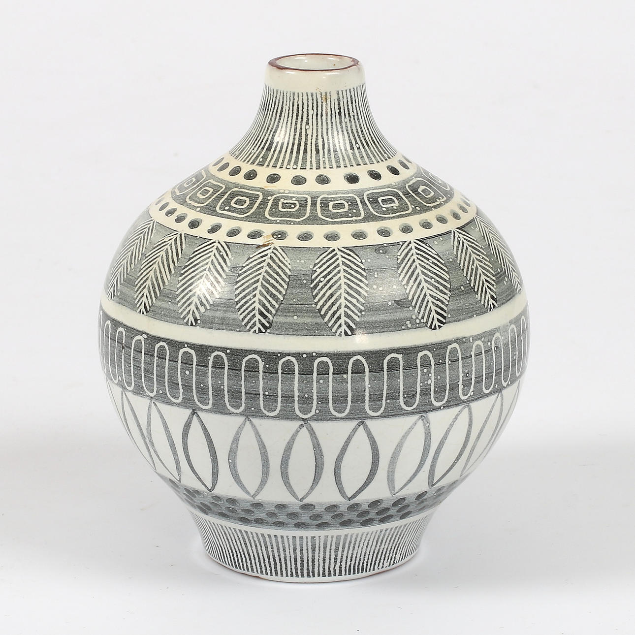 VAS, keramik, "Grafika", Ingrid Atterberg, Upsala-Ekeby.