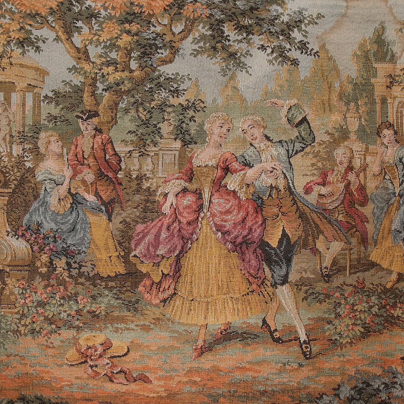 TAPET, tekstil, rokoko stil.