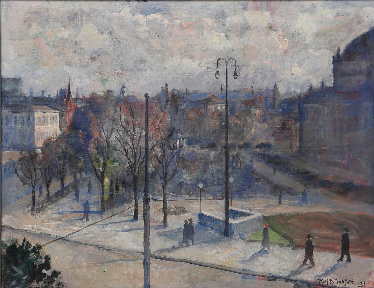 ROLF BUCHMANN INDSETH. oil on canvas, signed.