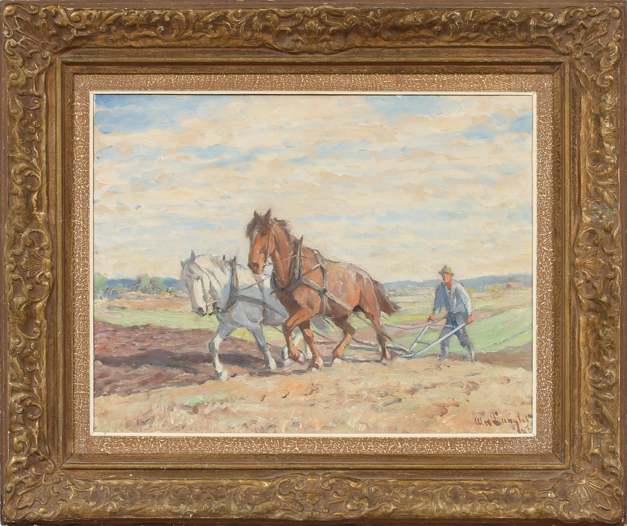 ALEXANDER LANGLET, olja på duk, sign o dat -47.