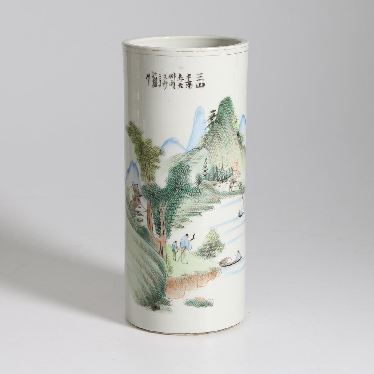 PENSELVAS, porslin, Kina, sent 1800-tal.