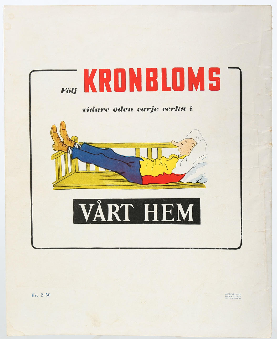 TIDNING, Kronblom, 1949.