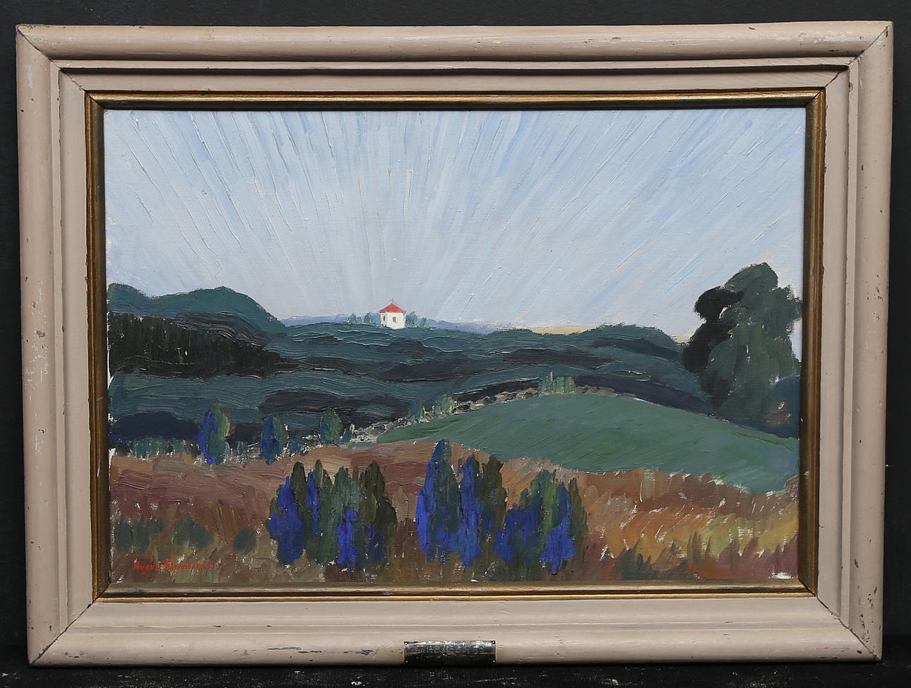 AUGUST EHRENBERG. Oil on canvas, signed and dated 33.