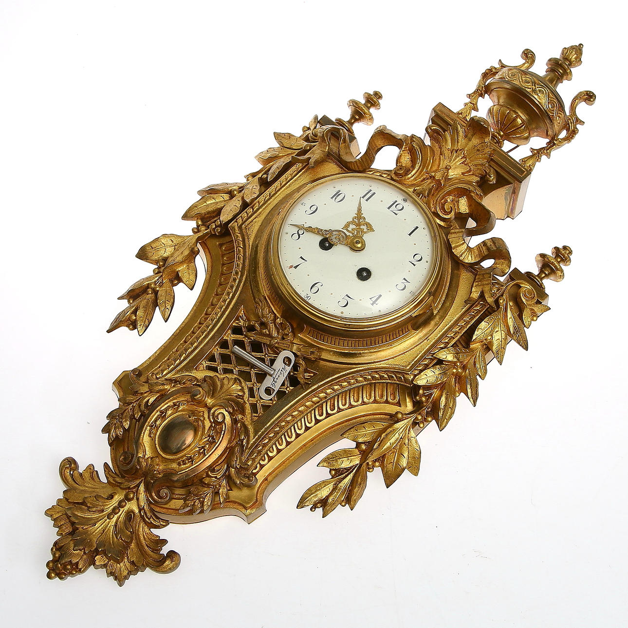 VÄGGPENDYL, Mässing, Japy Frères, Frankrike, omkring år 1900.