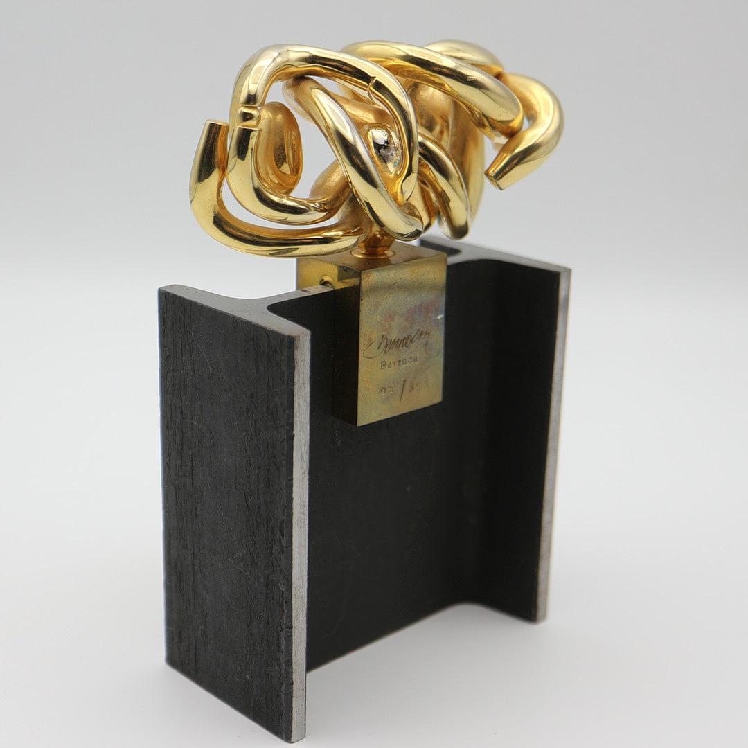 MIGUEL BERROCAL. "OPUS 131" BRONZE SCULPTURE.