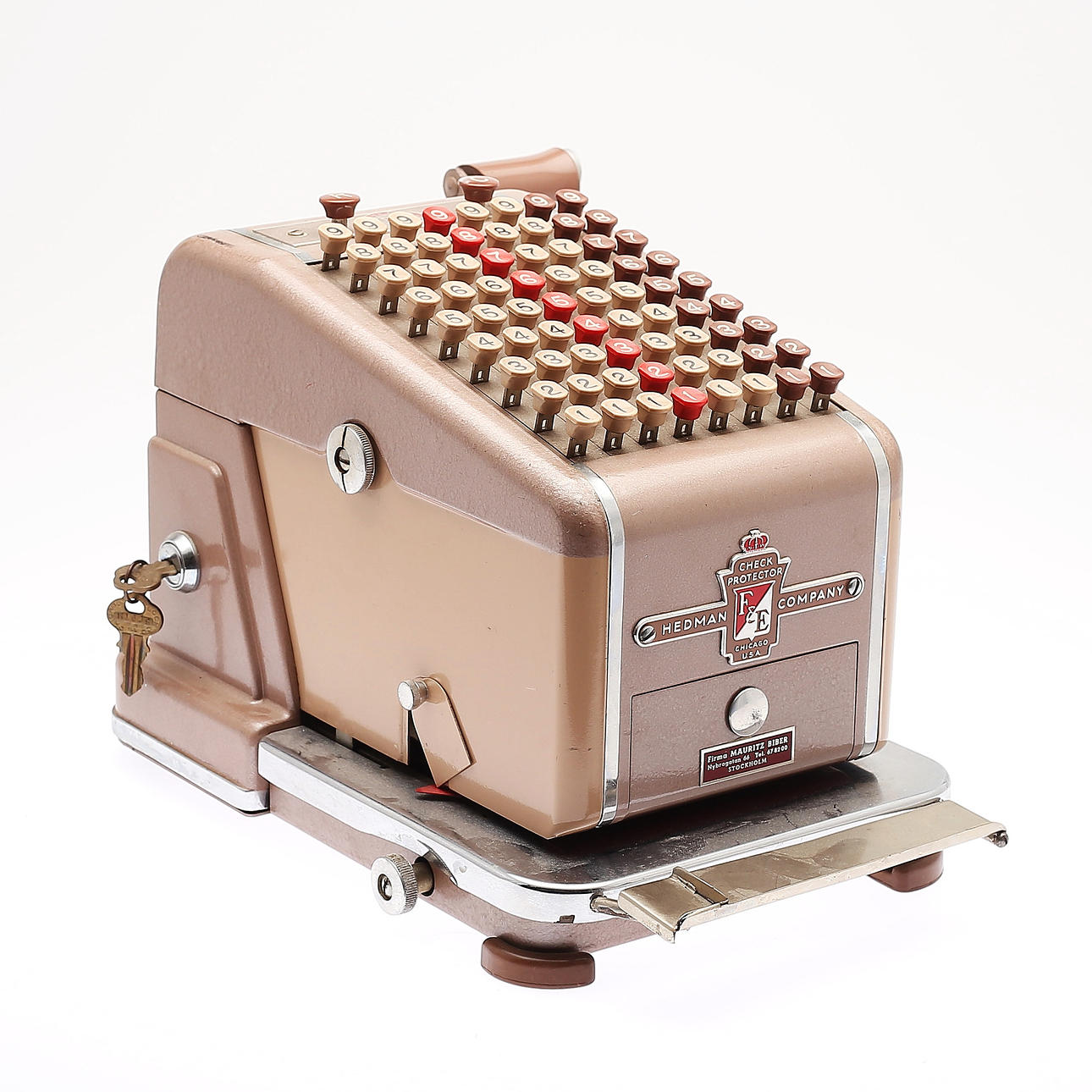 CHECK PROTECTOR, Hedman Company, Chicago.