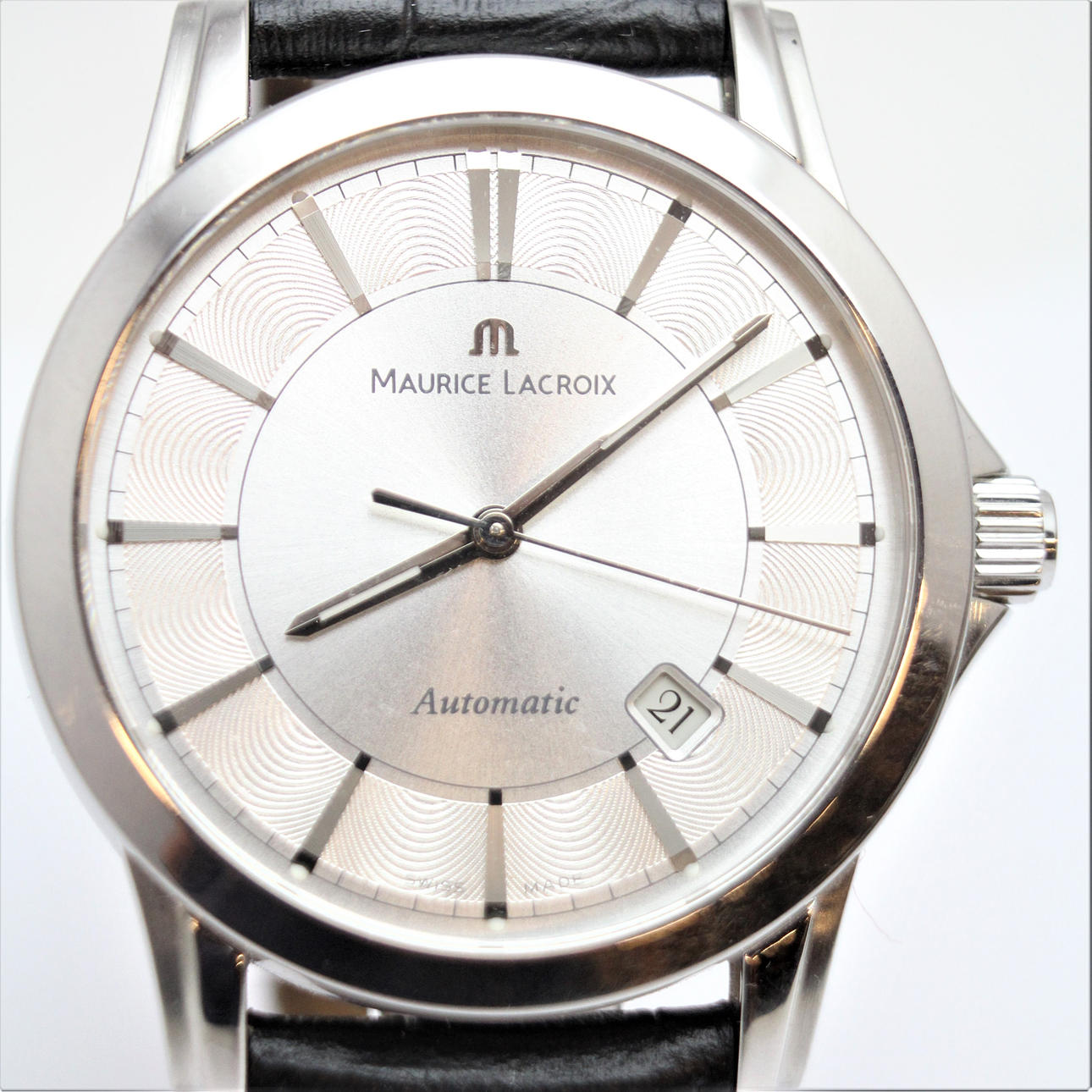 MEN'S Maurice Lacroix Pontos Automatic with leather strap.