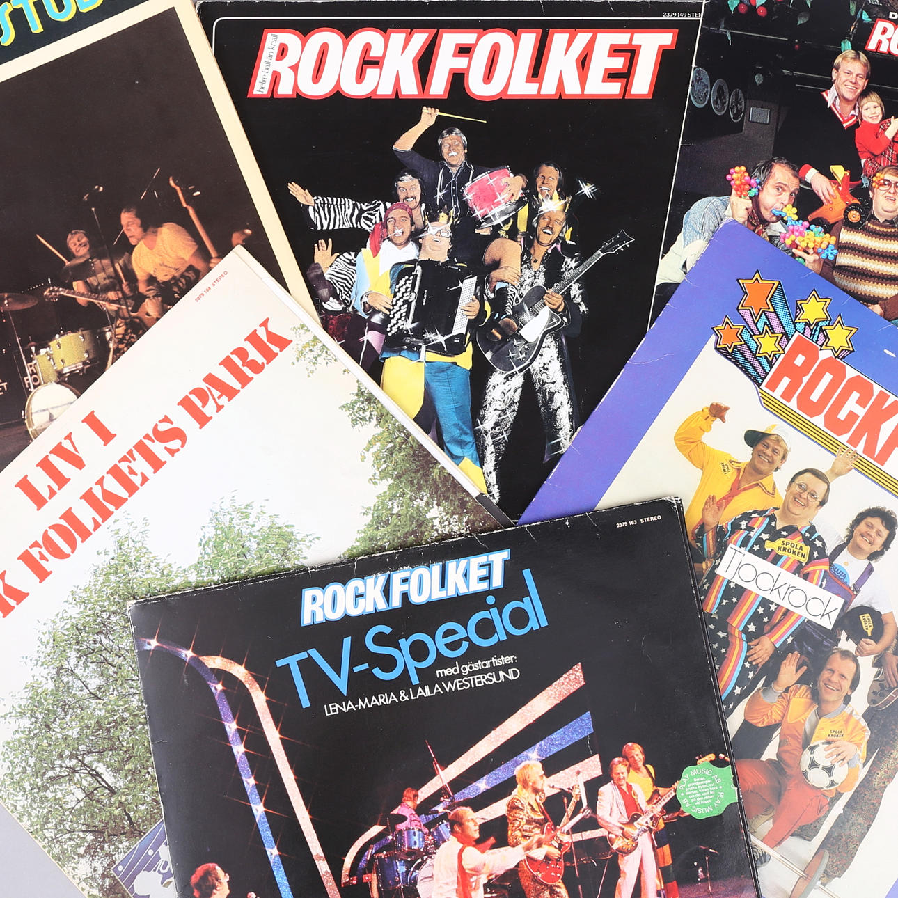 ROCKFOLKET, LP-skivor, 8 st.