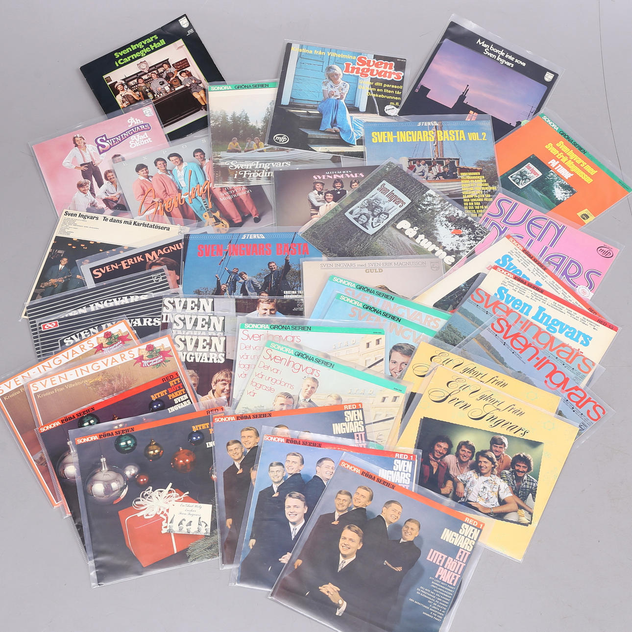 SVEN INGVARS, LP-skivor, 37 st, dansband.