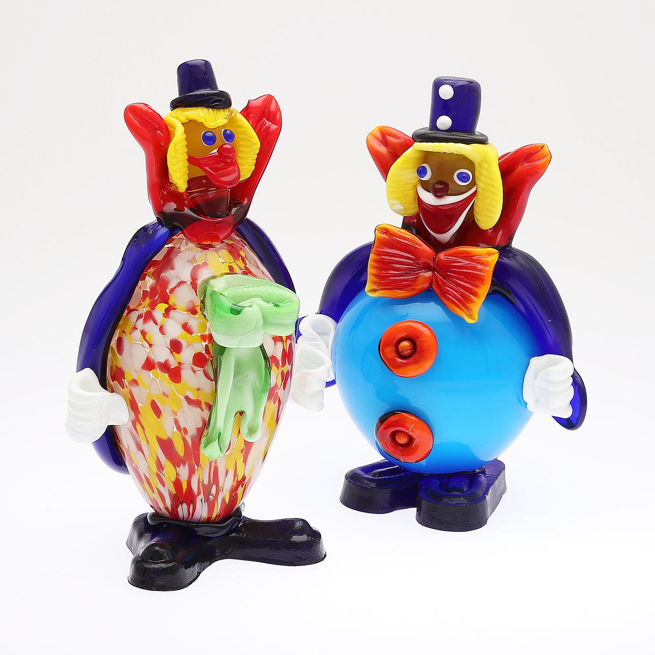 CLOWNER, 2 st, glas RBA Olofström.