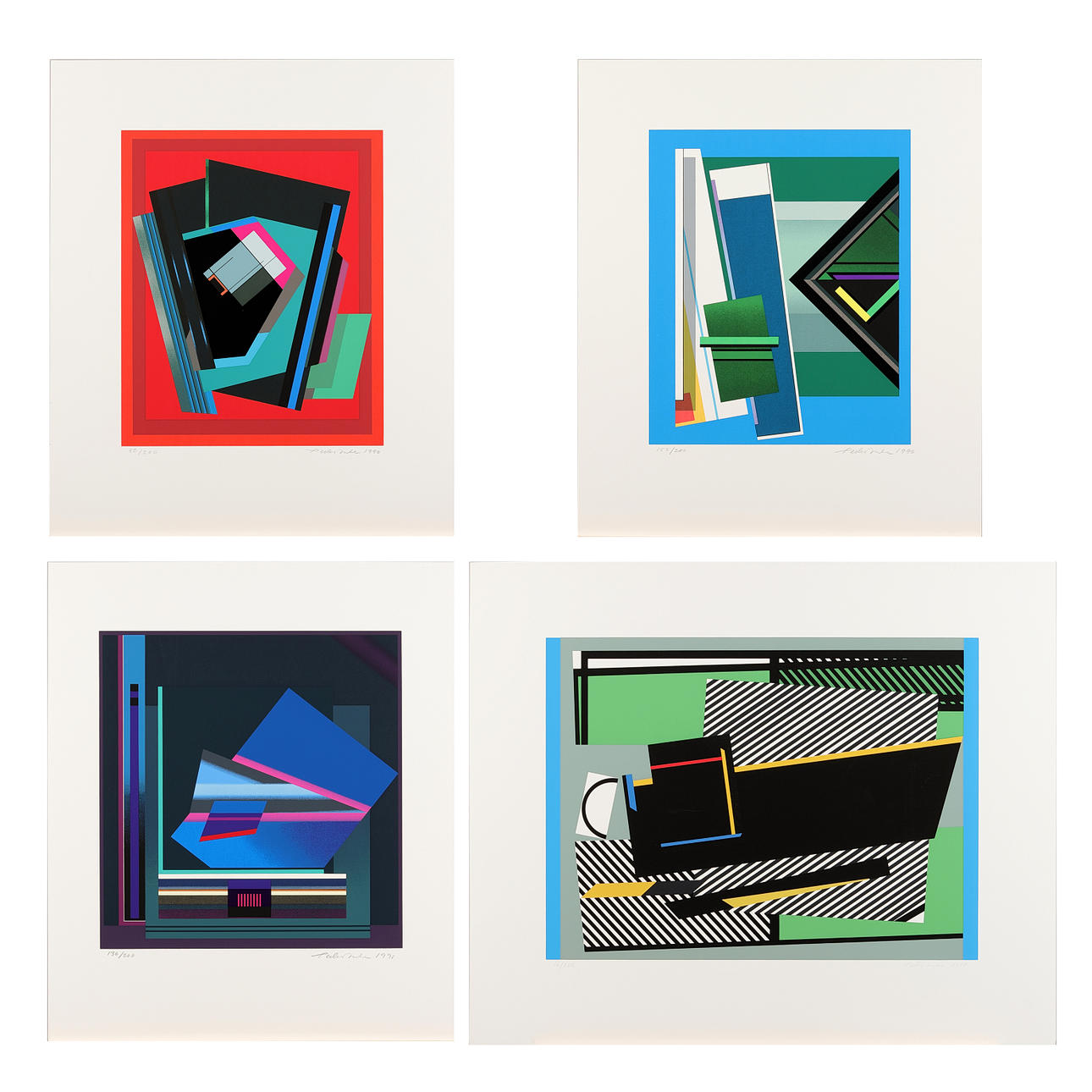 PETER DUKE. 4 serigraphs.