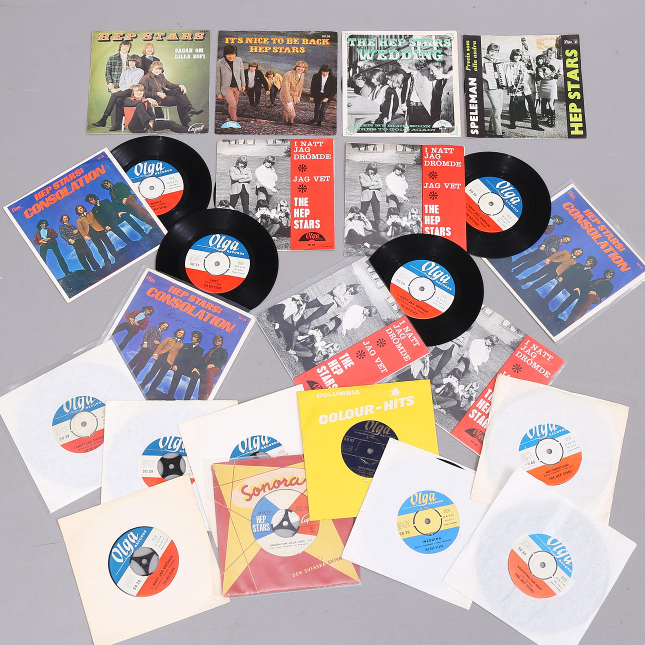 HEP STARS, vinylsinglar, 20 st.