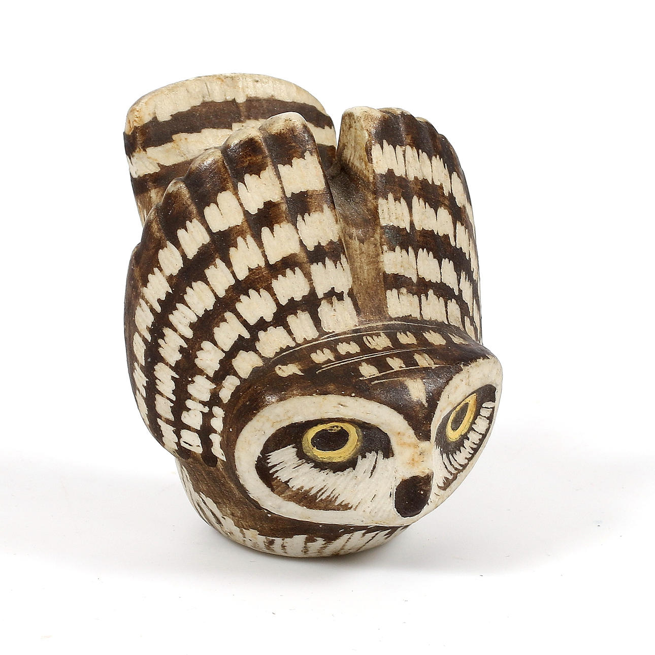 OWL, stoneware, Edward Lindahl, signed.