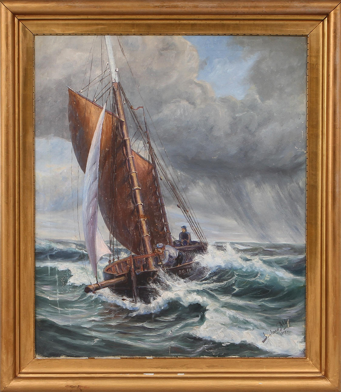 GERHARD ALBE, olja på duk, sign o dat 1919.