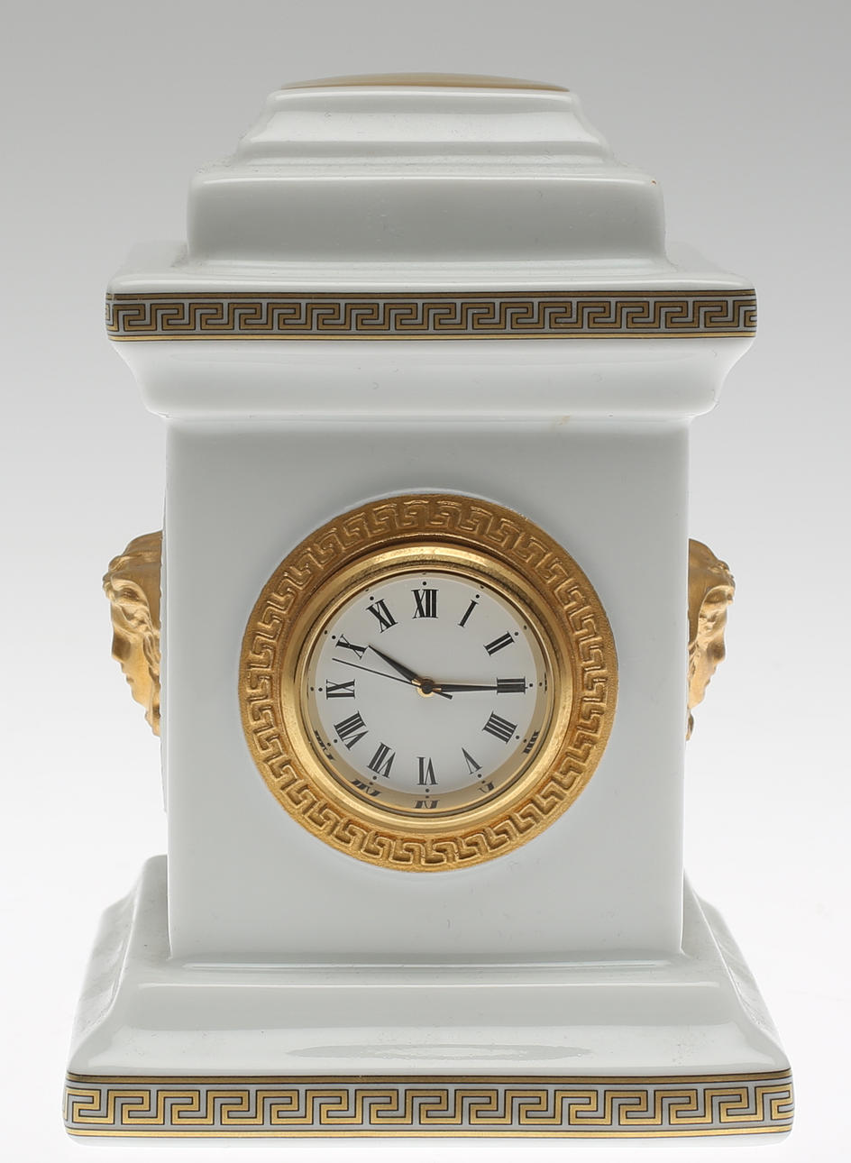 MINIKLOCKA, porslin, "Gorgona", Versace för Rosenthal.