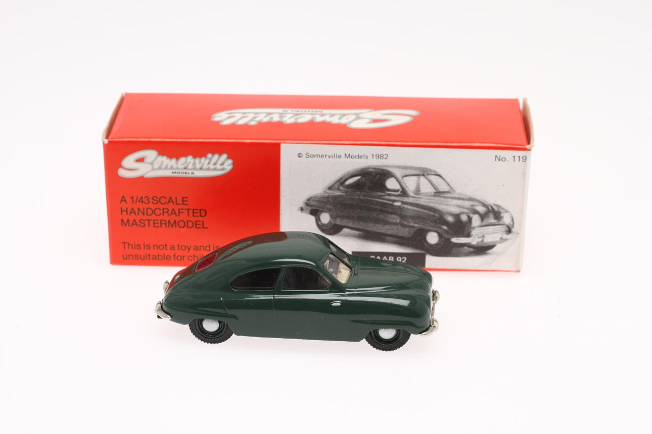 SOMERVILLE No 119 SAAB 92, ORIGINALKARTONG.