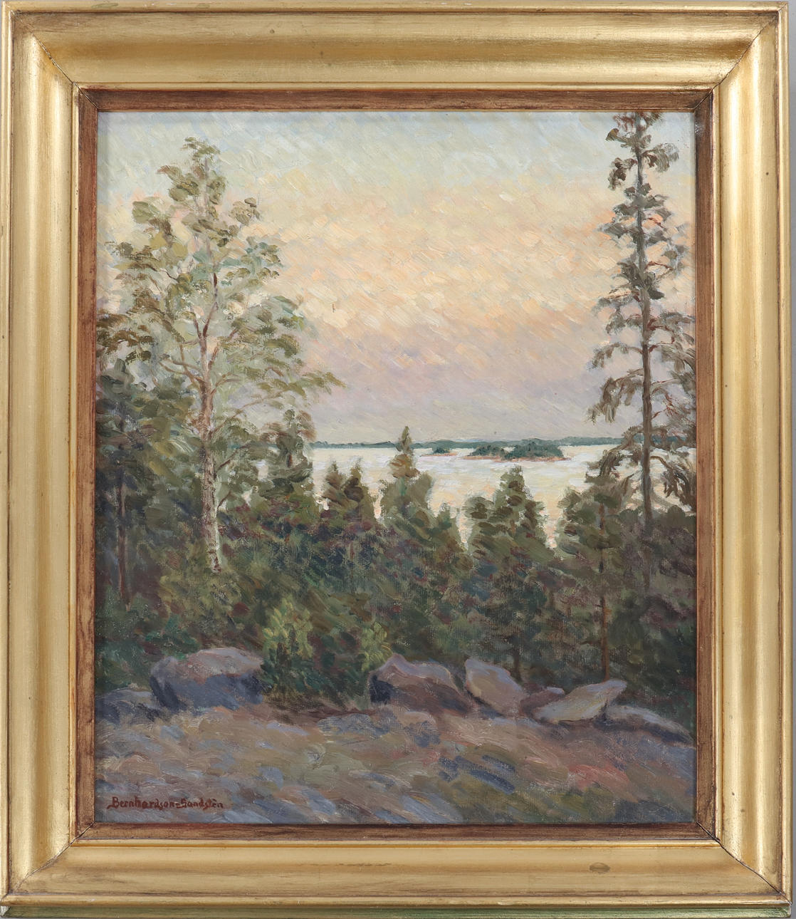 BERNHARDSON SANDSTEN. óleo sobre lienzo, firmado.