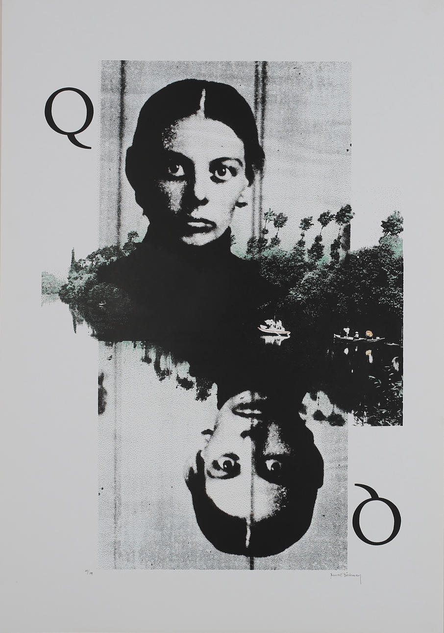 BENGT BÖCKMAN. Porträtt. Färgserigrafi. Signerad. 64/199.