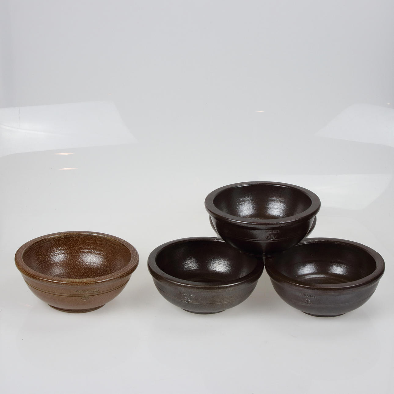 SKÅLAR, 5 st, keramik, Höganäs.