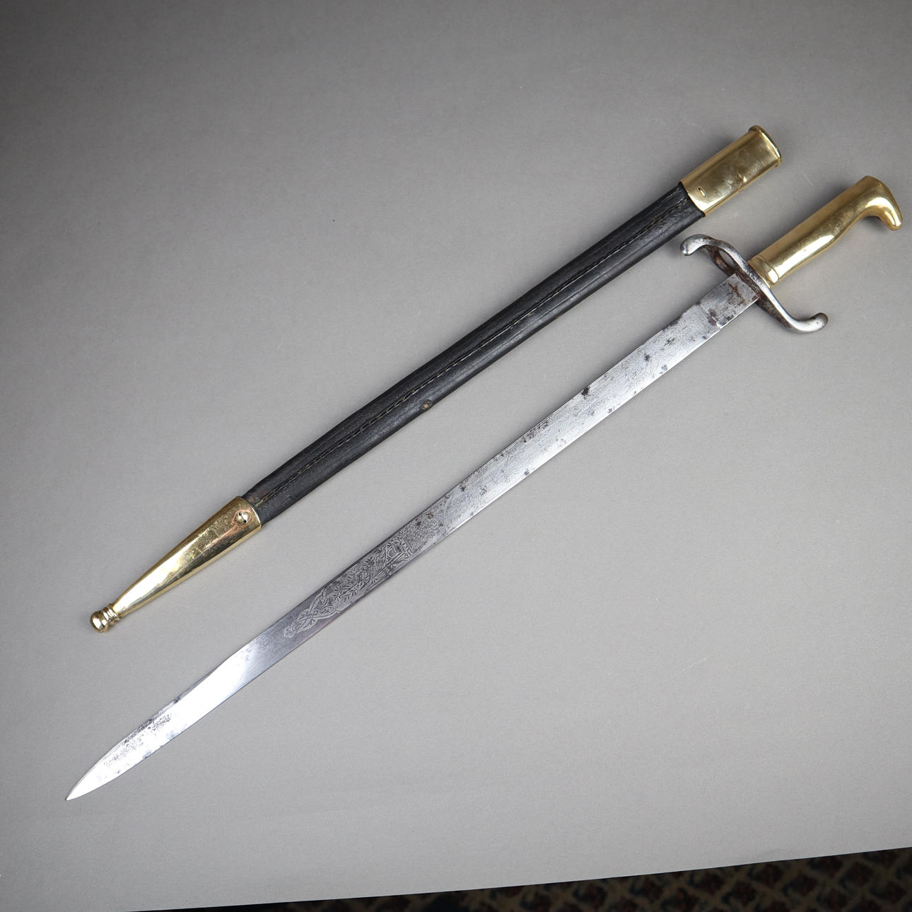 --BAJONETT M71 - Preußen, Infanterie-Seitengewehr.