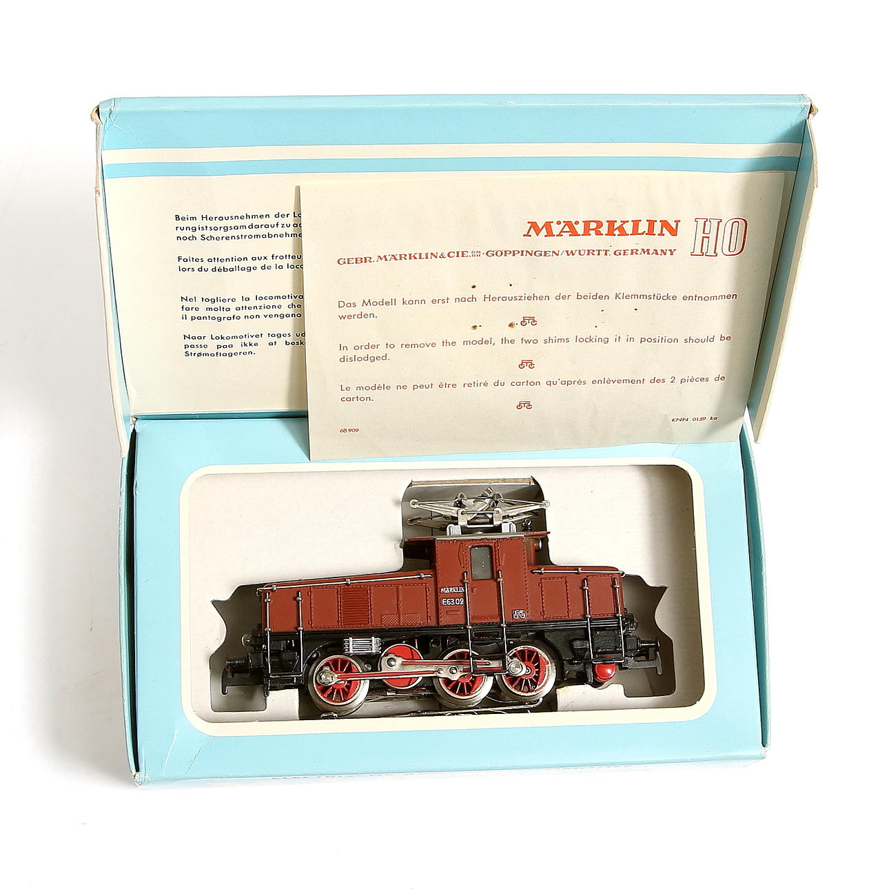 MODELLTÅG, Märklin, växellok 3002 i originalkartong.