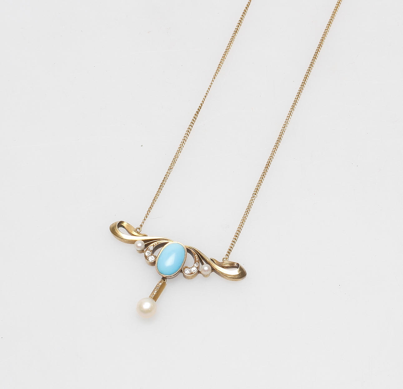 HALSSMYCKE, silver och guld 18k, Finland, 1900-talets första hälft.