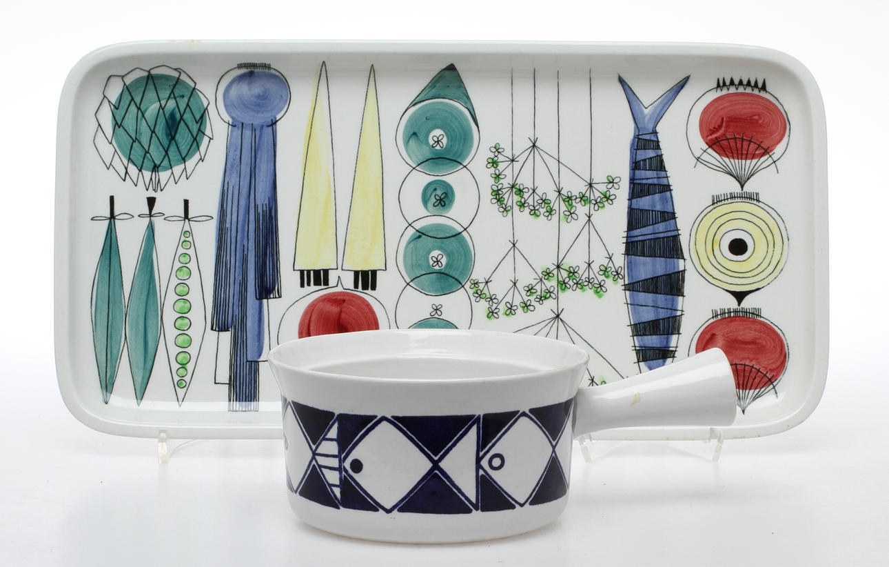 BRICKA, "Picknick", KAROTT, "Frisco", porslin, Marianne Westman, Rörstrand.