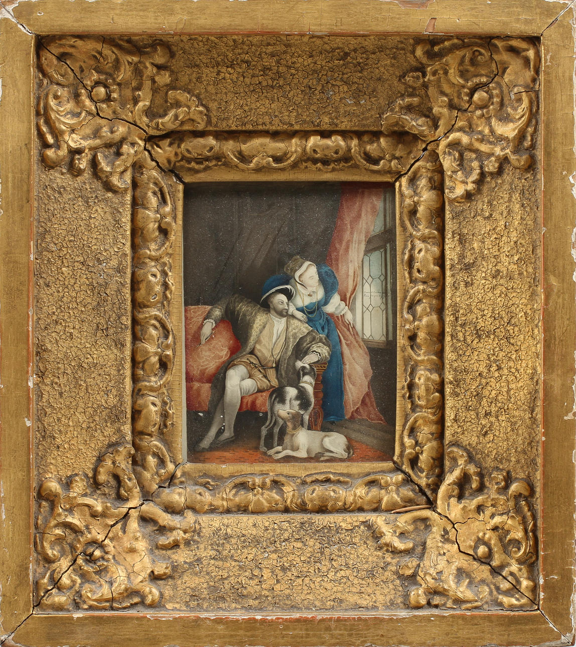 OKÄND KONSTNÄR. Blandteknik på papper, 1800-tal.