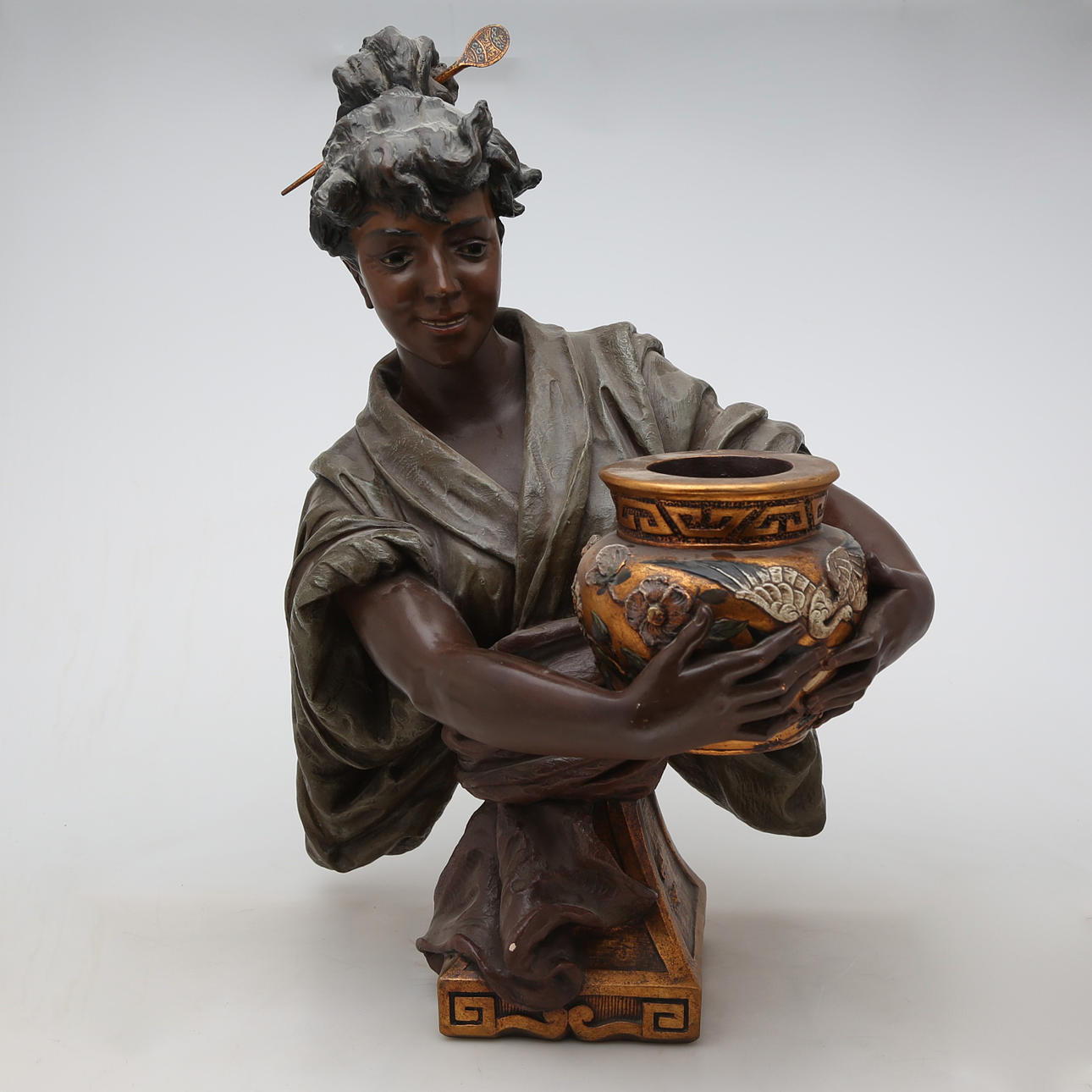 KOENIG & LENGSFELD. Büste eines orientalischen Jünglings.