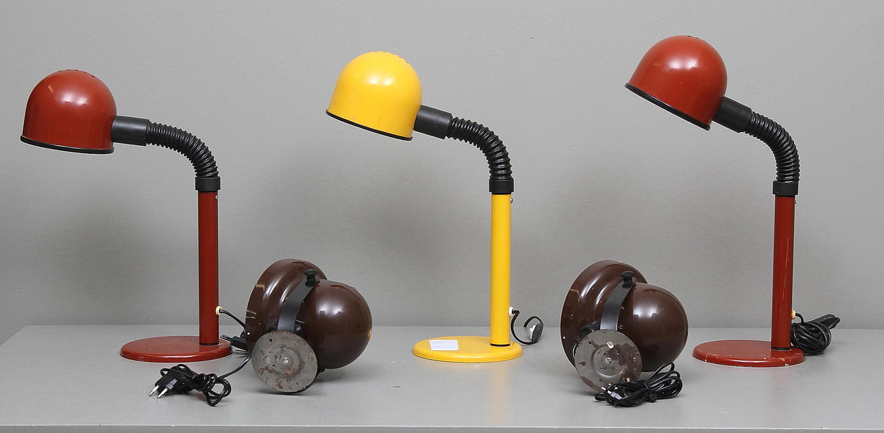 BELYSNINGSFÖREMÅL, 5 delar. 1970/80-tal.