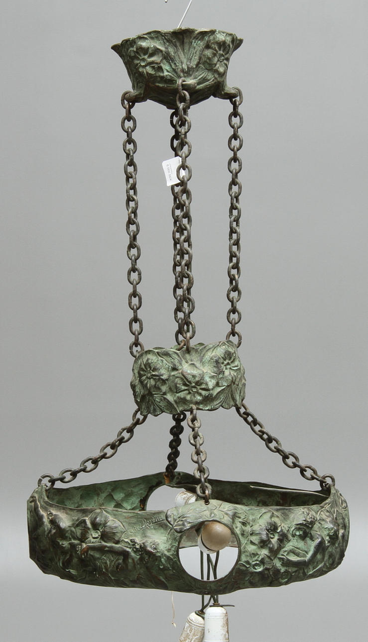 TAKARMATUR, brons. Alice Nordin, Böhlmarks. Jugend 1900-talet början, Signerad.