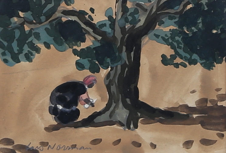 LARS NORRMAN. Blandteknik, signerad.