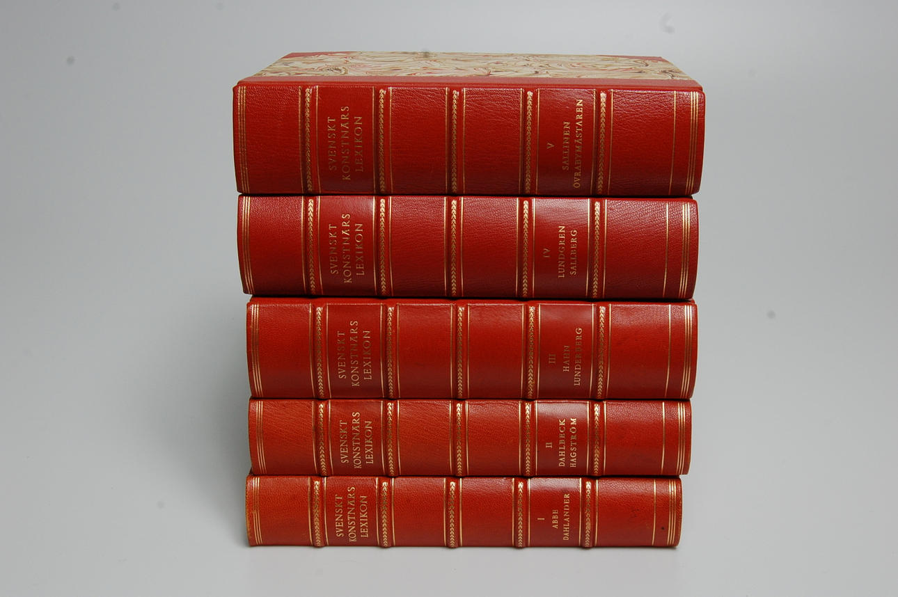 BOKVERK, Svenskt konstnärslexikon , volym l-V.