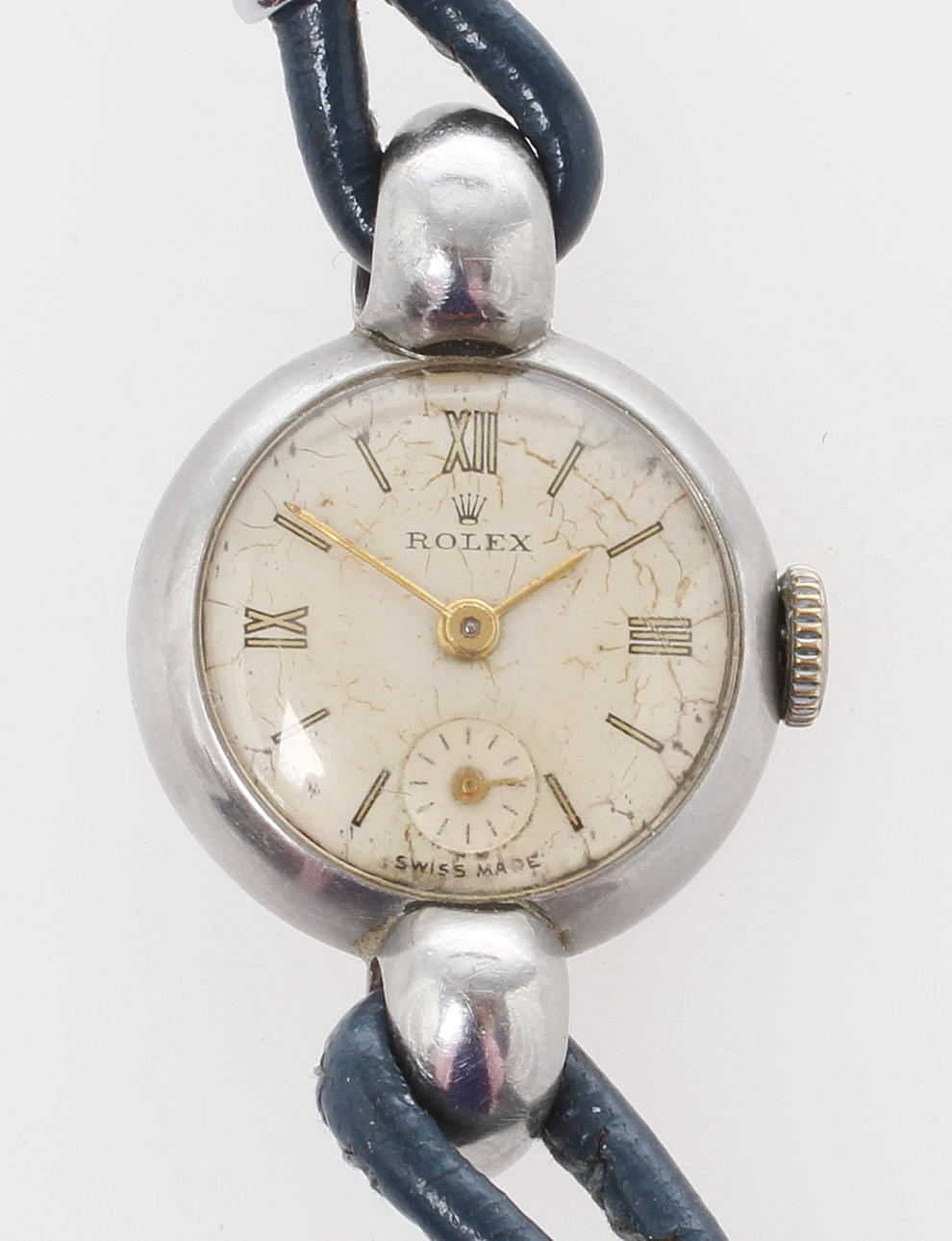 DAMARMBANDSUR, Rolex Precision 4323, rostfritt stål, 1940-tal.