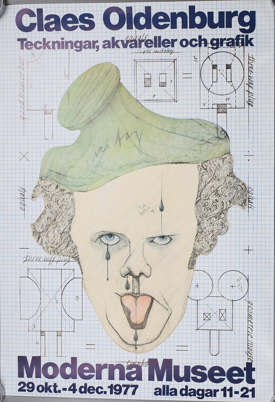 POSTER. Claes Oldenburg, Moderna Museet.