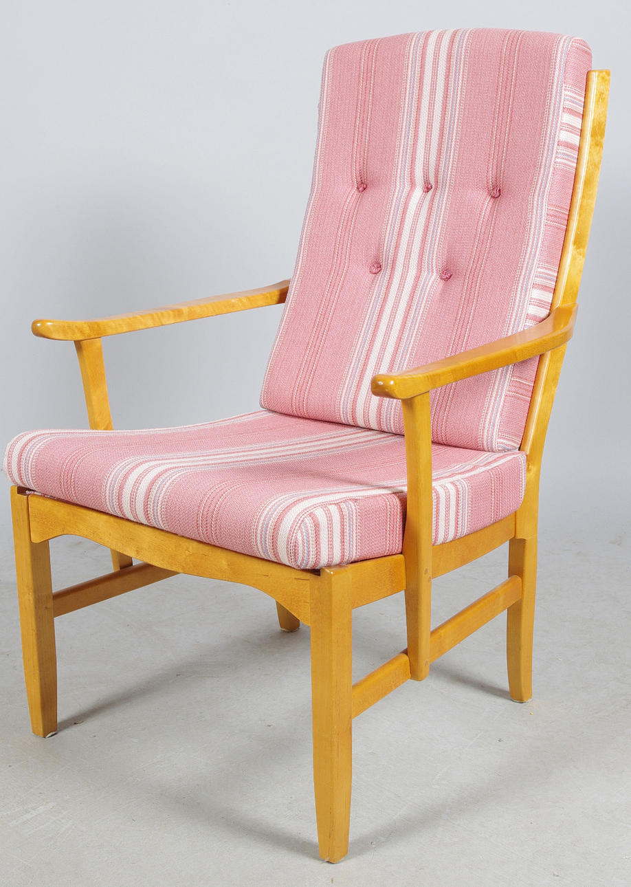 FÅTÖLJ, "Ulfåsa", design Carl Malmsten för O H Sjögren Tranås.