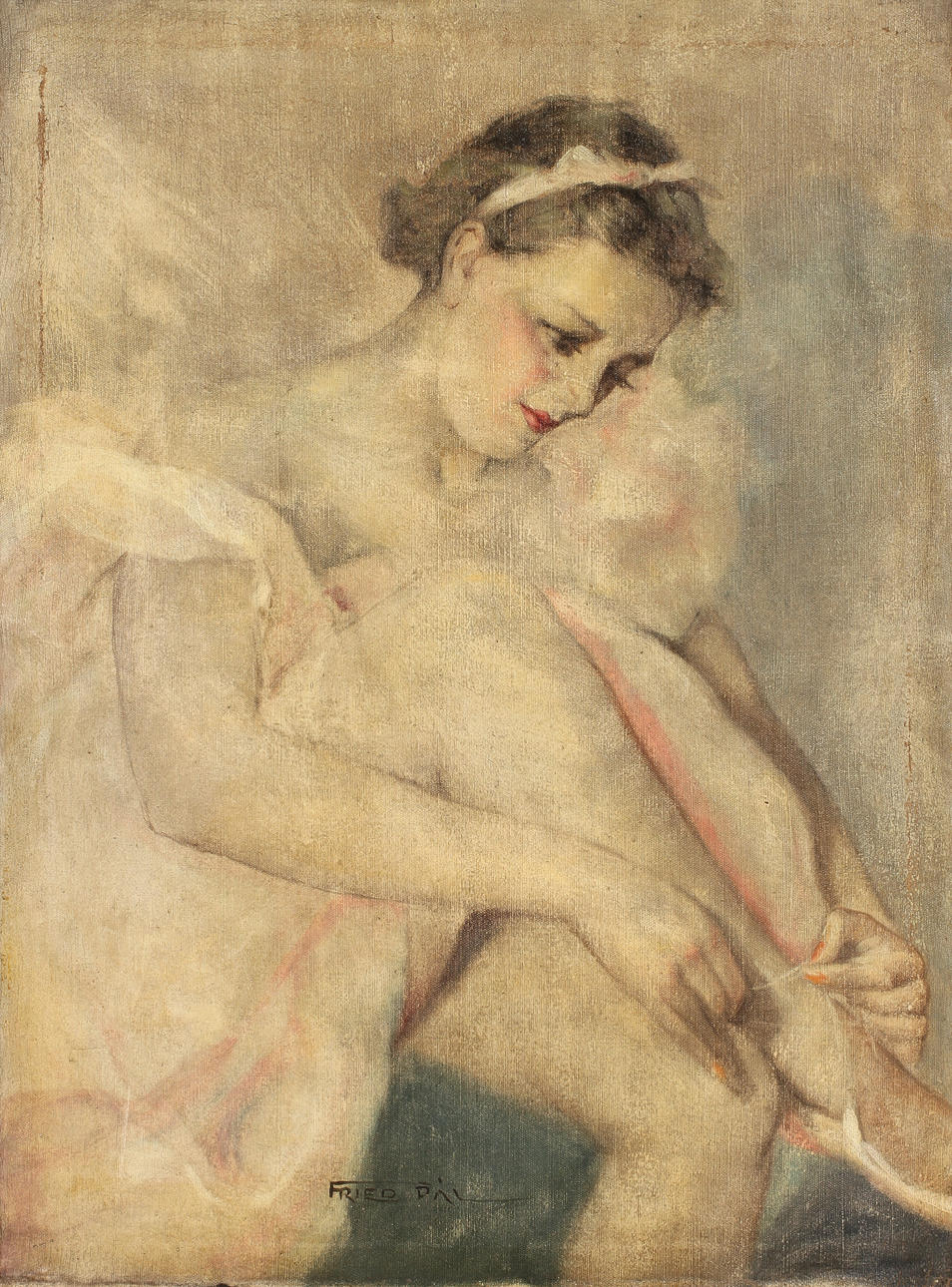 FRIED PAL (1893 - 1976). Olja på duk, signerad.