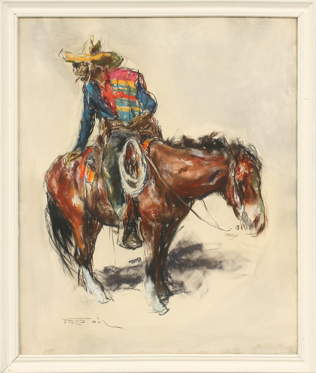 FRIED PAL (1893 - 1976). Pastell, signerad.