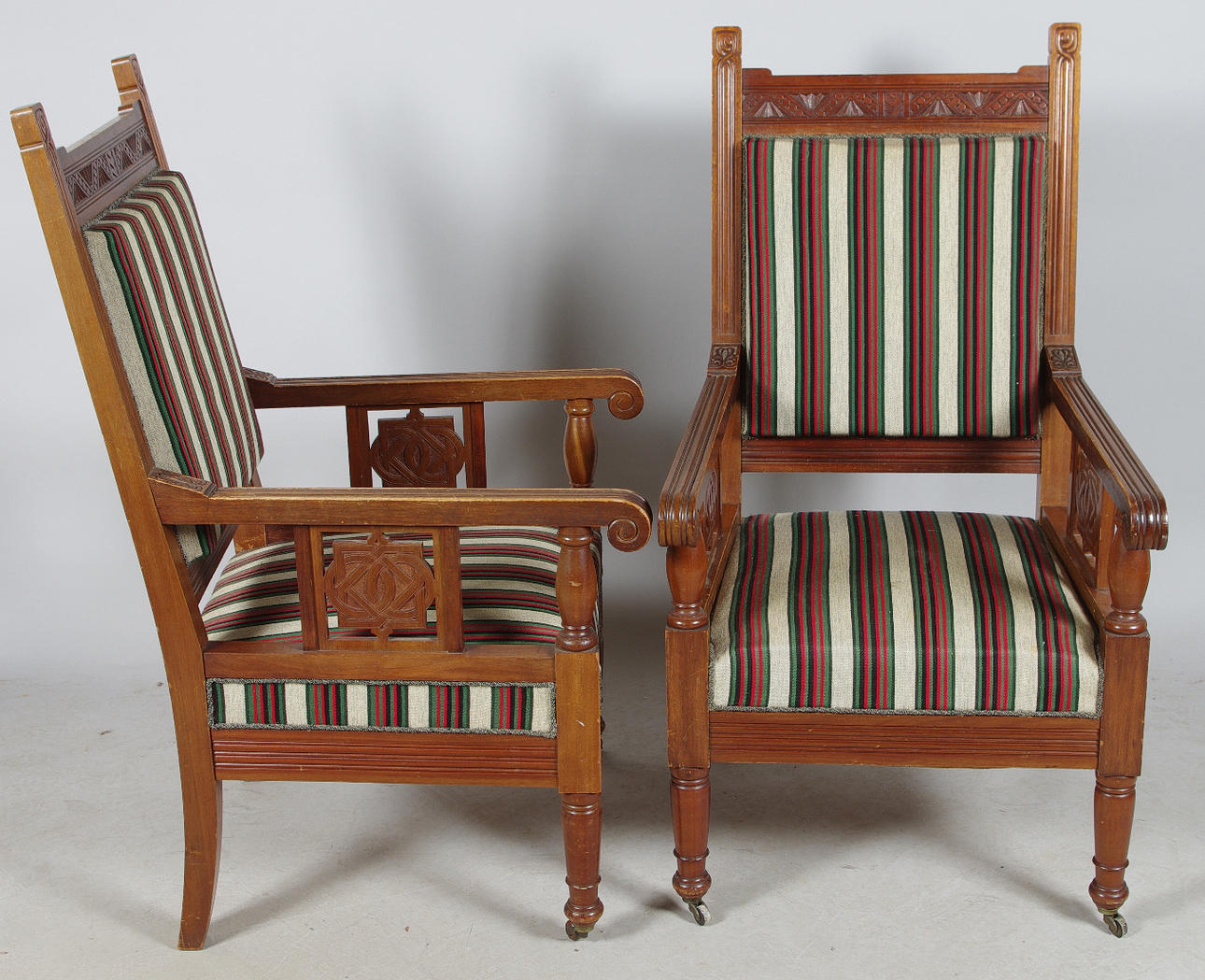 KARMSTOLAR, 1 par, nyrenässans.