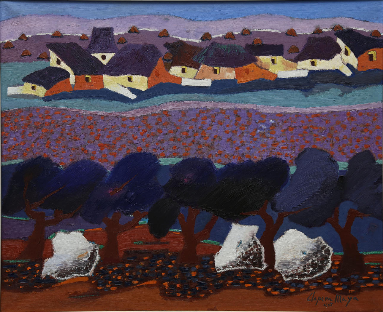 JOAN CLAPERA MAYÀ. Paisaje de Olot.