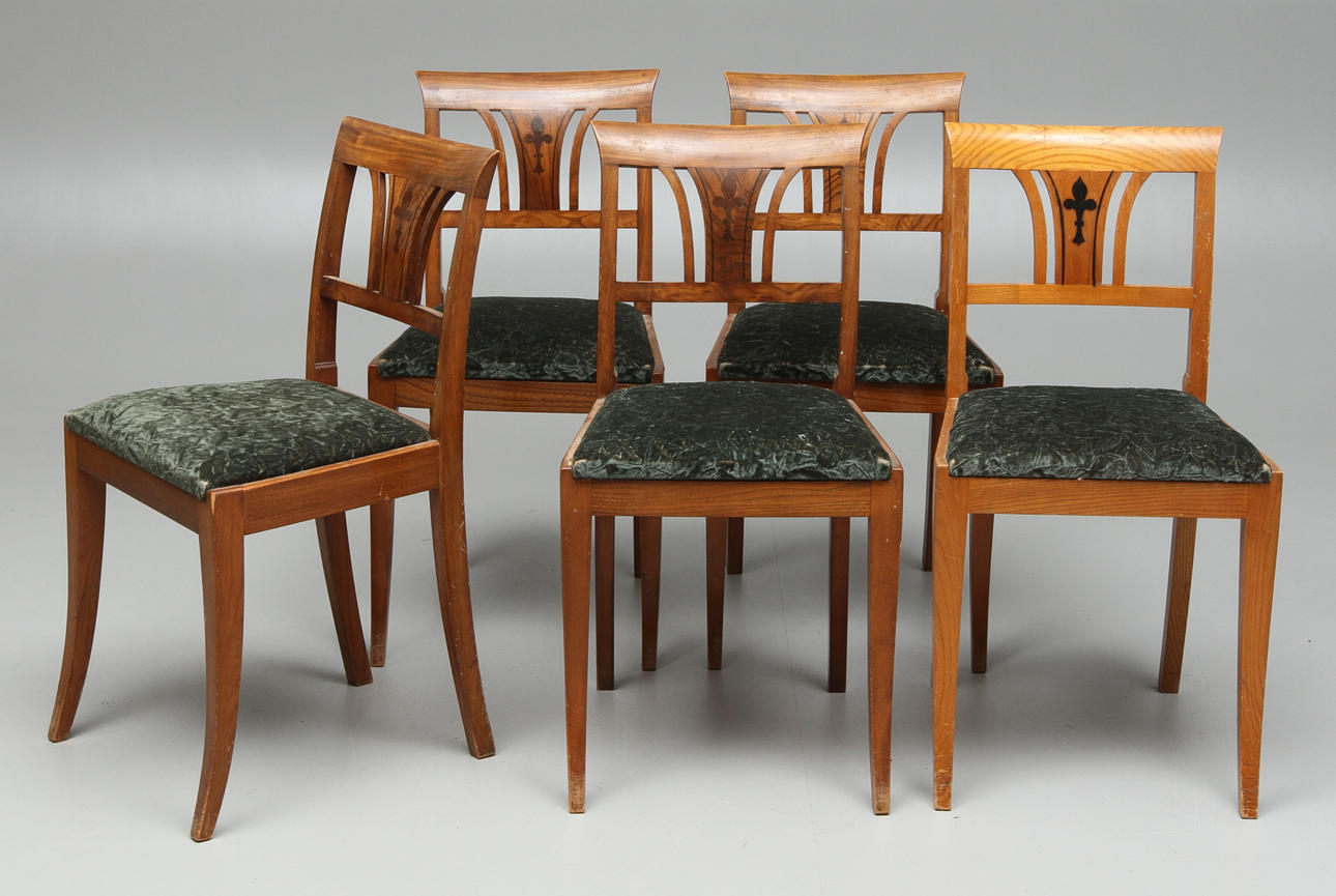 STOLAR, 5+1 st, empirestil, omkring 1900.