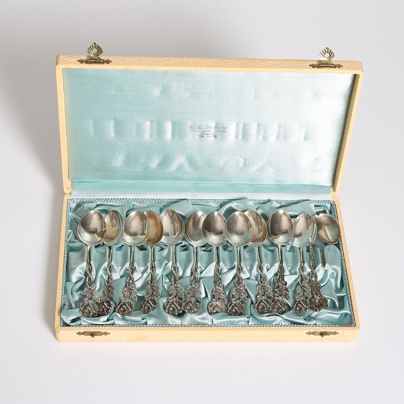 TESKEDAR, 12 st, silver. EBIF, Falköping. 1952.