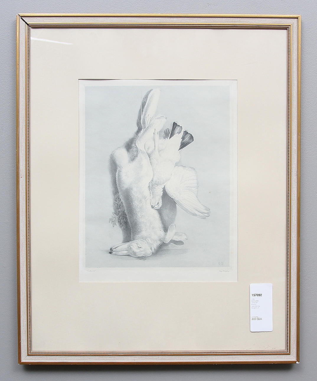 STIG BORGLIND. "Vintervilt". Etsning. Signerad Stig Borglind.