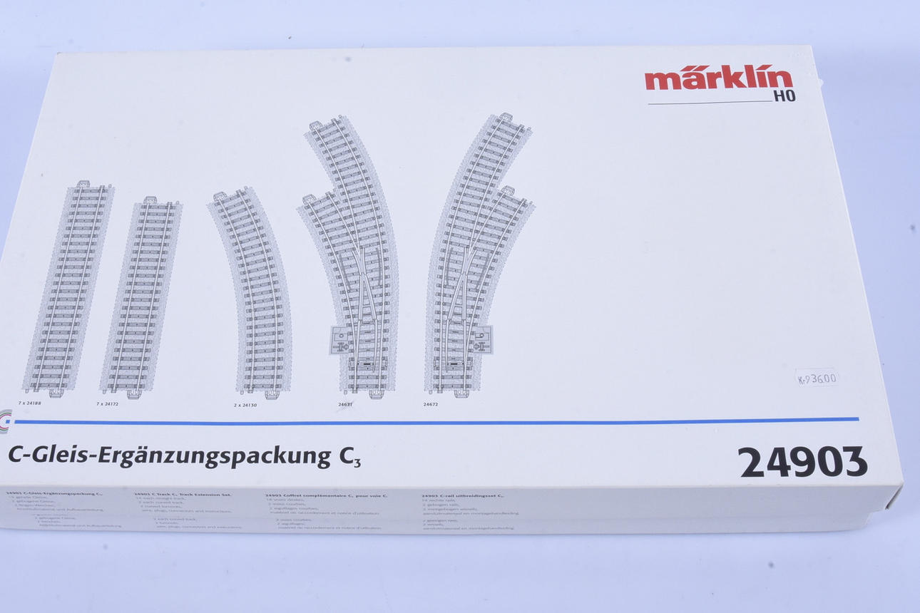 MÄRKLIN HO SET, räls, 24902.