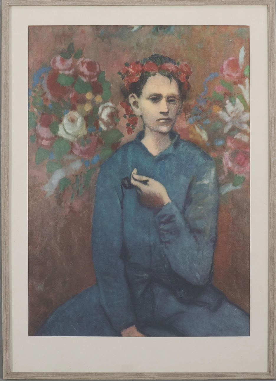 PABLO PICASSO. Drücken Sie "Junge mit Pfeife".