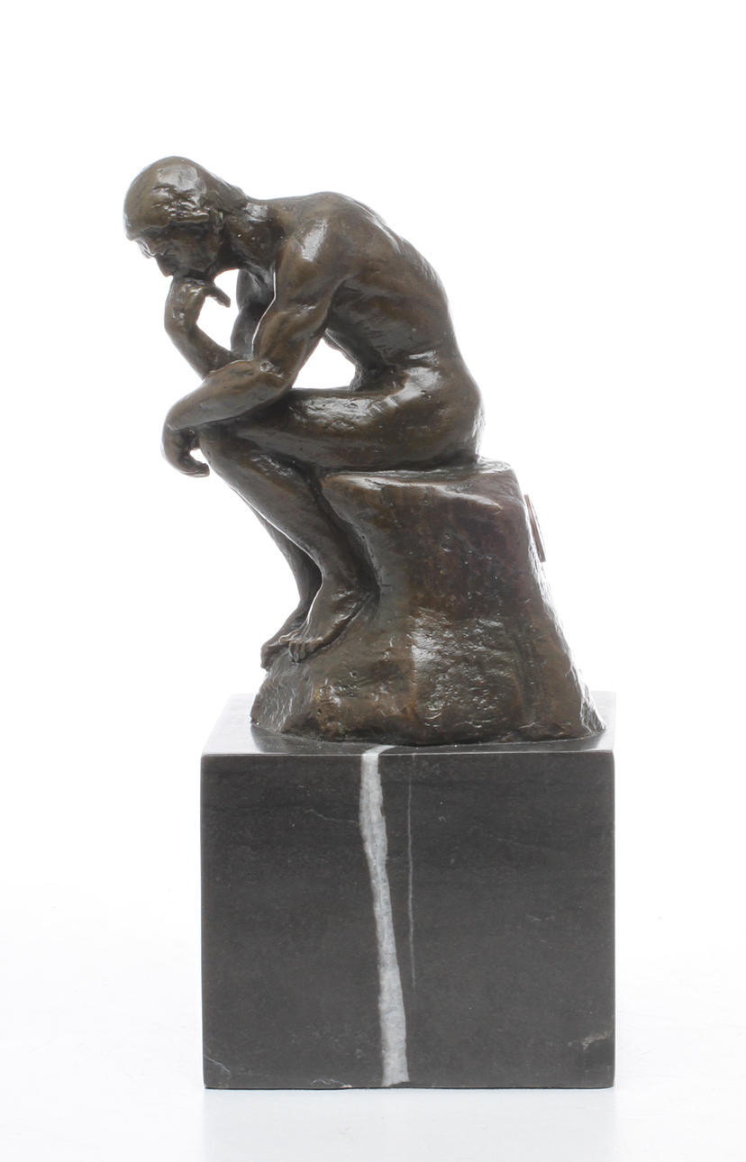 SKULPTUR, brons, efter Rodins Tänkaren, 2000-tal.