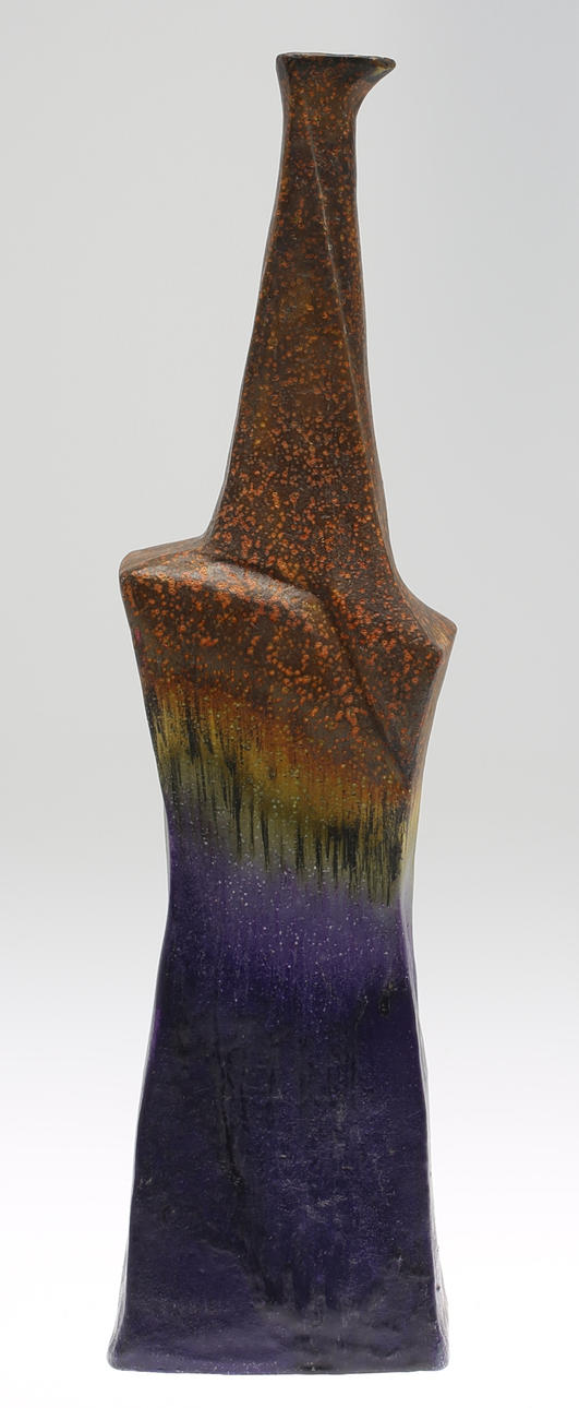 MARCELLO FANTONI. Vas, glaserad keramik, signerad Fantoni, Italy.