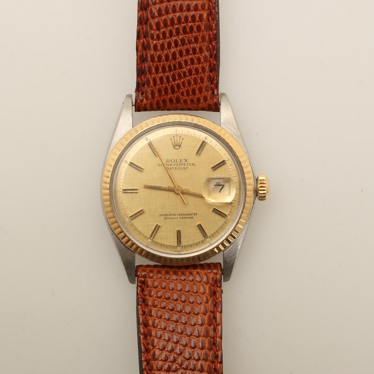 HERRARMBANDSUR, Rolex, Datejust, guld och stål.