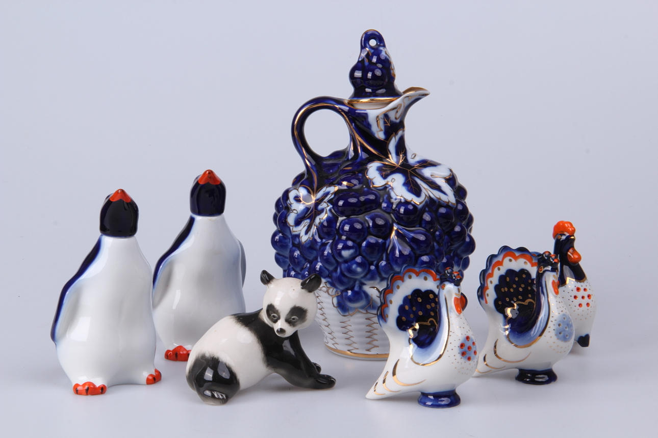 VINKANNA, set för olja, vinäger, salt mm, 7 delar, Lomonosov.