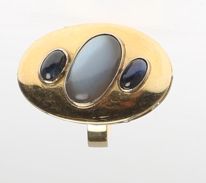 DAMRING, handsmidd i 18K gulguld. Totalvikt 17,3 gram.